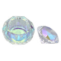 Dioche Crystal Glass Nail Art Dappen Dish – Diamond Shape Manicure Tool