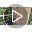 SELEWARE 200 Pcs Stainless Steel Fence Staples for Wire Mesh Fencing