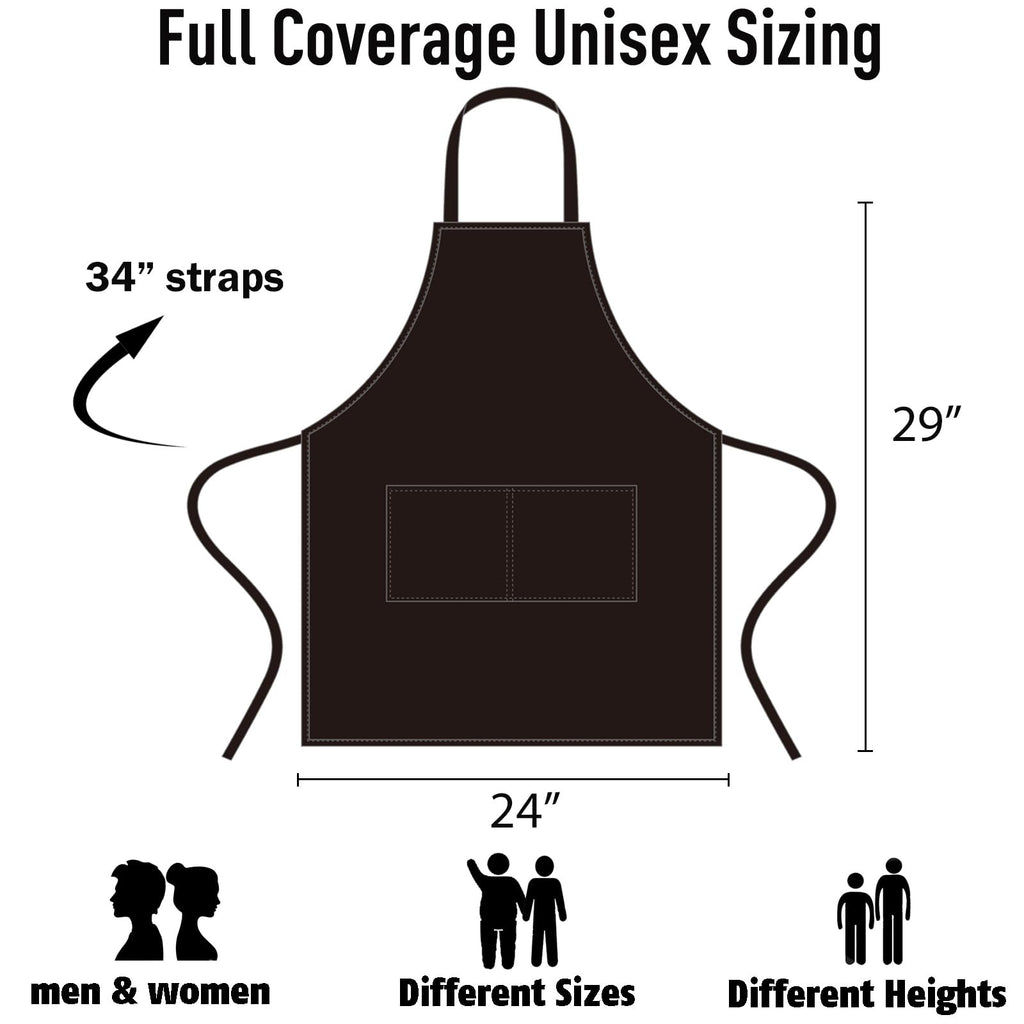 Nobondo White Cooking Aprons with Pockets – 12 Pack Bulk Unisex Set