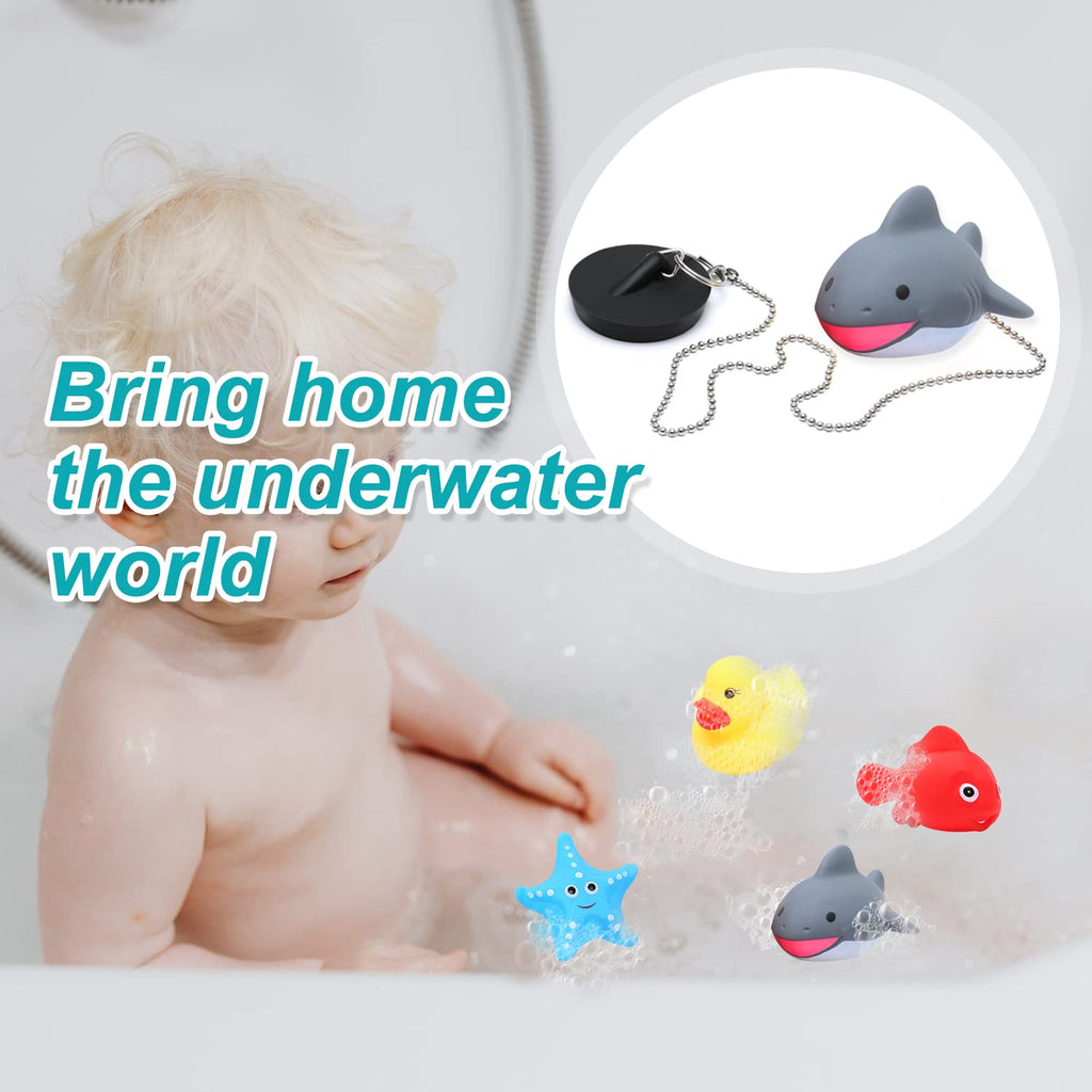 MAIXINNEW Bath Plug with Chain 45mm Cute Floating - image 5
