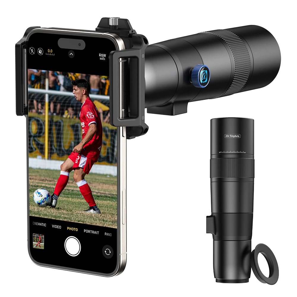 APEXEL 30X Smartphone Telephoto Lens – 720mm Focal Length for Wildlife