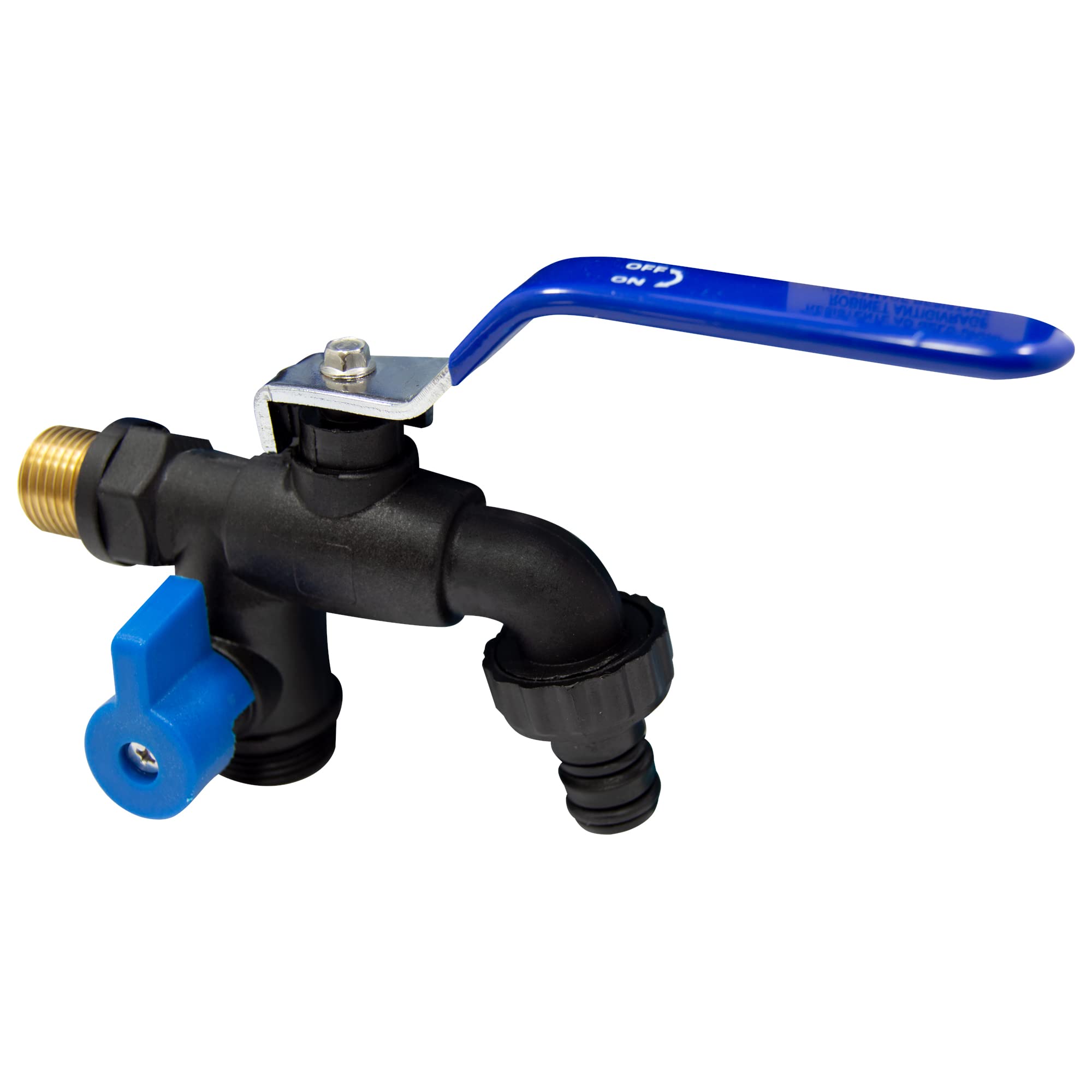 S&M Anti-Ice Garden Tap – Dual Outlet Outdoor Irrigation Valve, -20°C