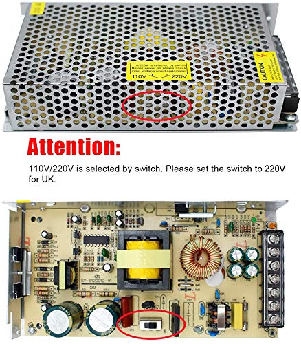 inShareplus 24V 18.75A 450W DC Switching Power Supply | LED Driver & Transformer