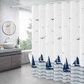 Xinyanmy Nautical Seagull Shower Curtain | Waterproof Weighted Hem | 71x71"