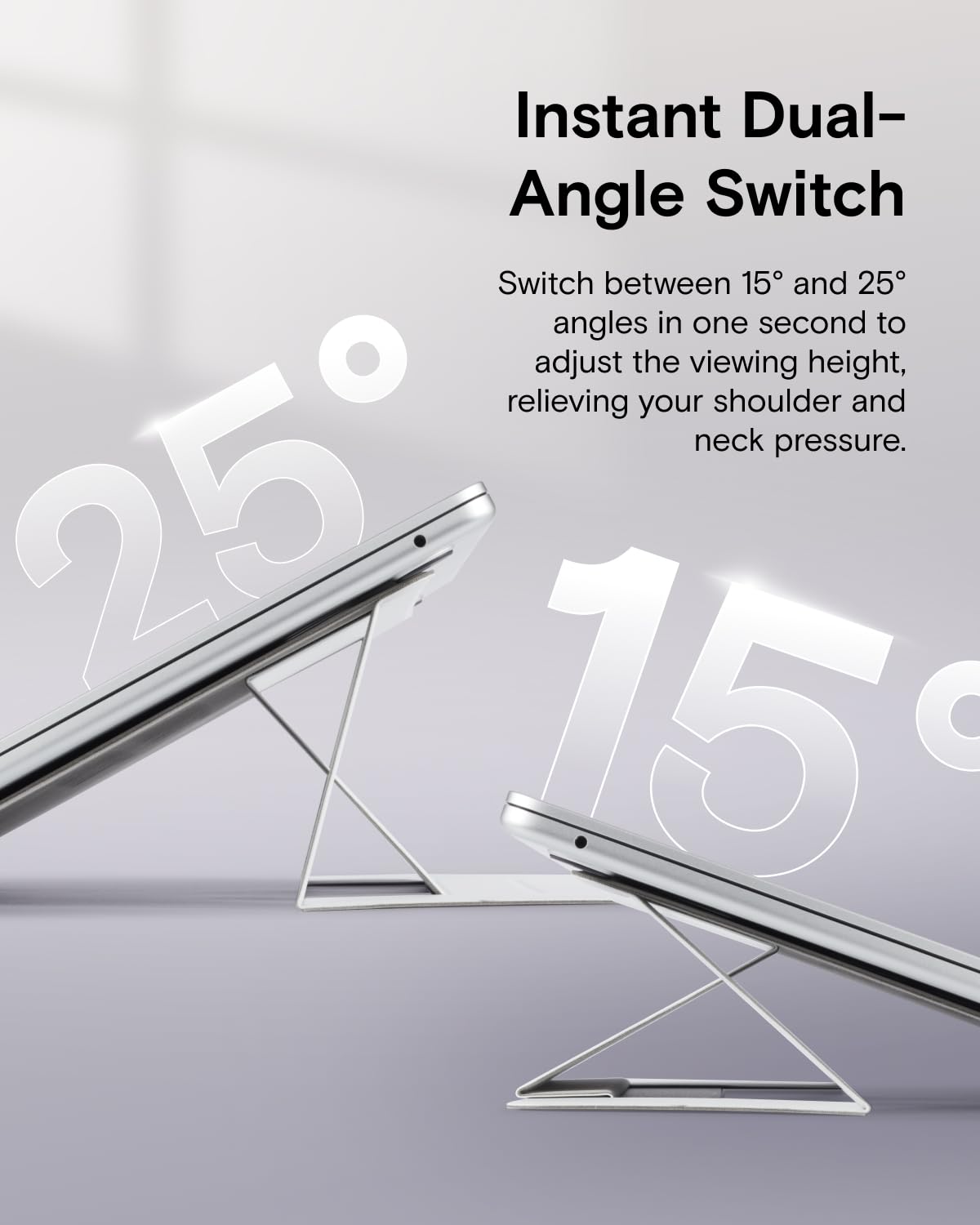MOFT Laptop Stand for Desk, Non-Adhesive Laptop Stand with 2 Adjustable Viewing Angles - image 5