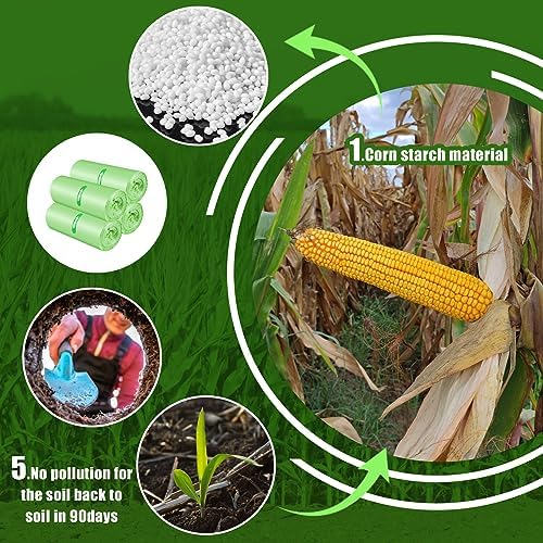 Jolof Store 30L Bin Bags – 80 Pack Eco-Friendly Food Waste Caddy Liners
