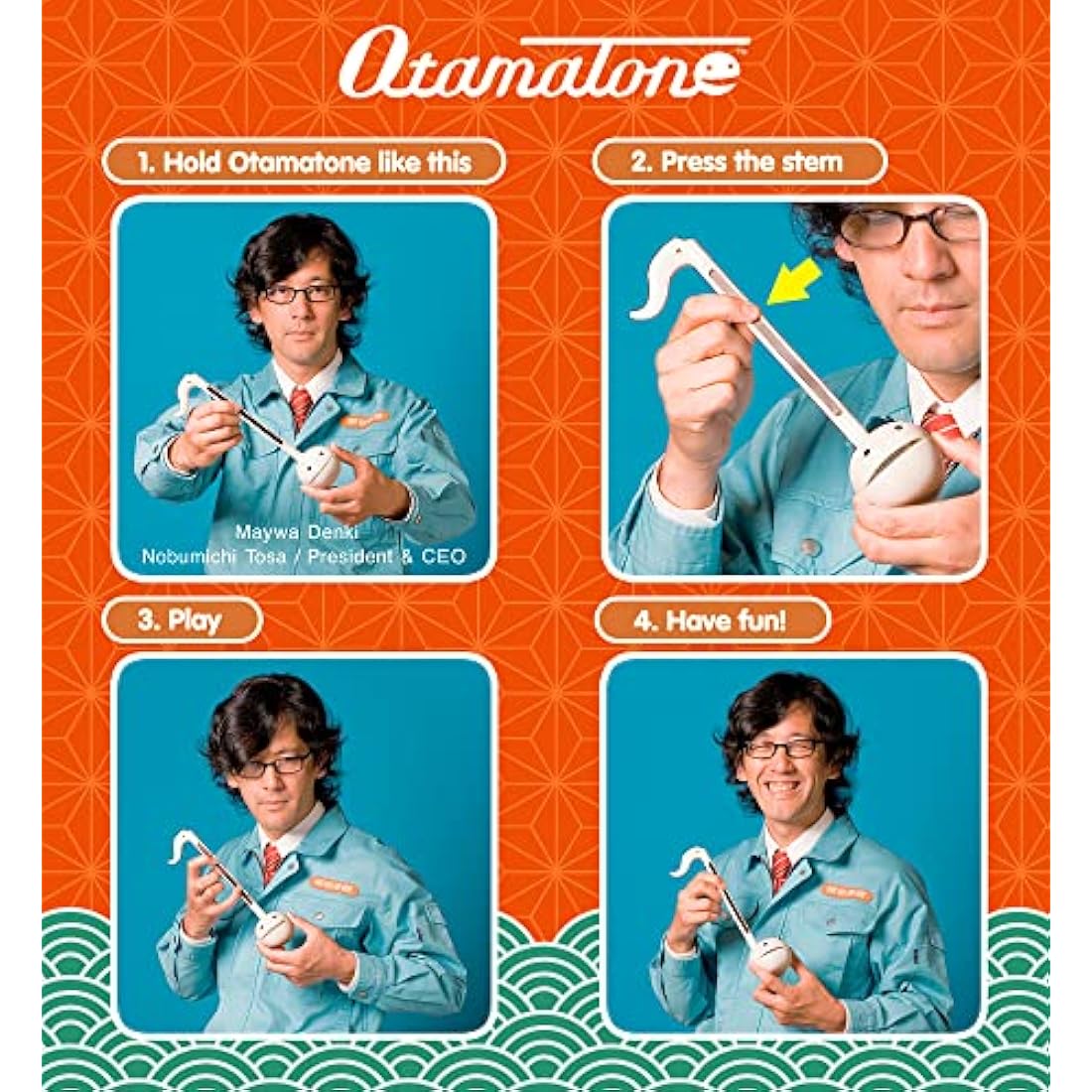 Otamatone Ninja Portable Electronic Musical Instrument Synthesizer