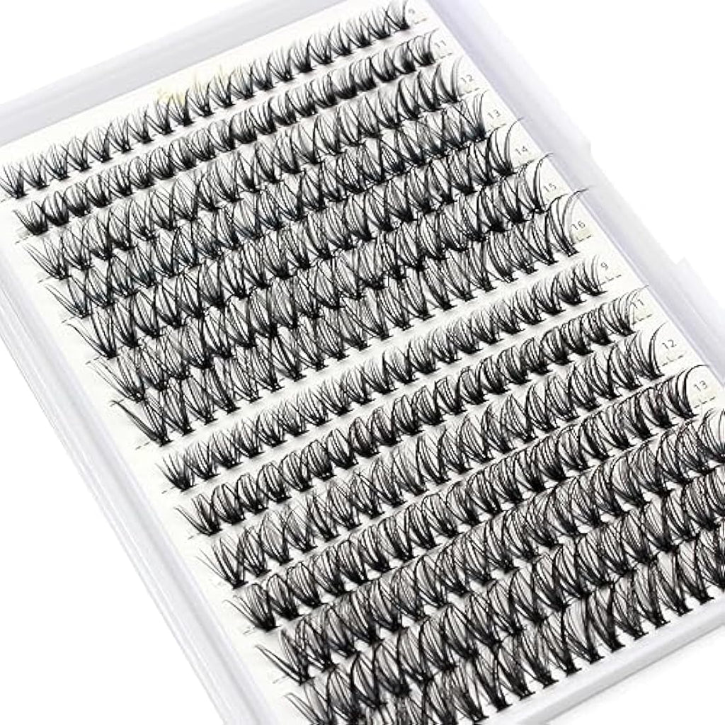 Bransfy DIY Eyelash Extension Clusters | 280pcs D Curl Faux Mink Lashes