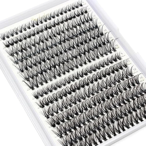 Bransfy DIY Eyelash Extension Clusters | 280pcs D Curl Faux Mink Lashes