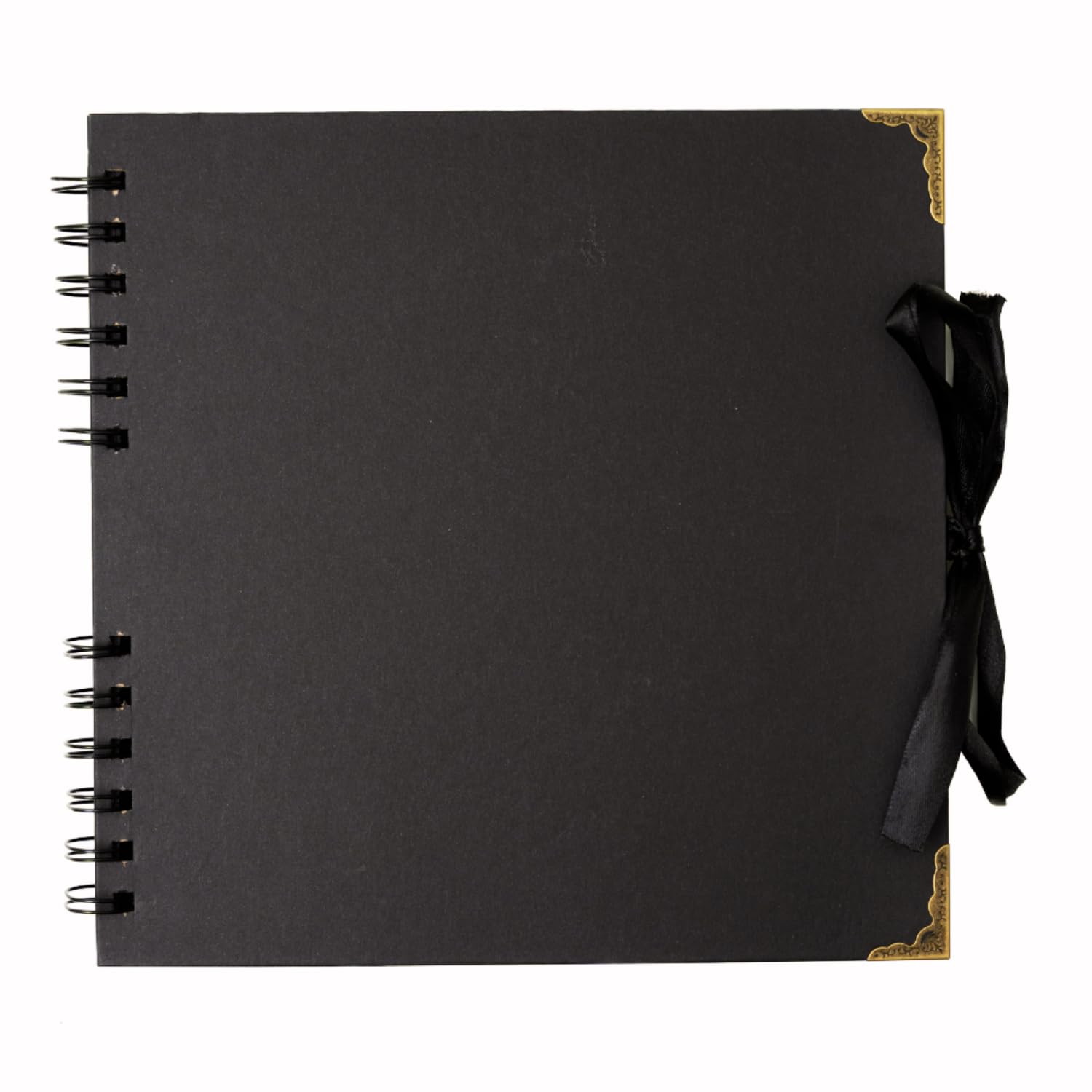 Hawksbill Black Scrapbook Photo Album | 60 Pages 180gsm Spiral Memory Book
