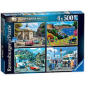 Ravensburger Look North 4x 500 Piece Jigsaw Puzzles - Nostalgic England