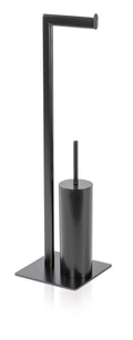 Möve Velvet Metal Toilet Paper and Brush Holder – Matte Black