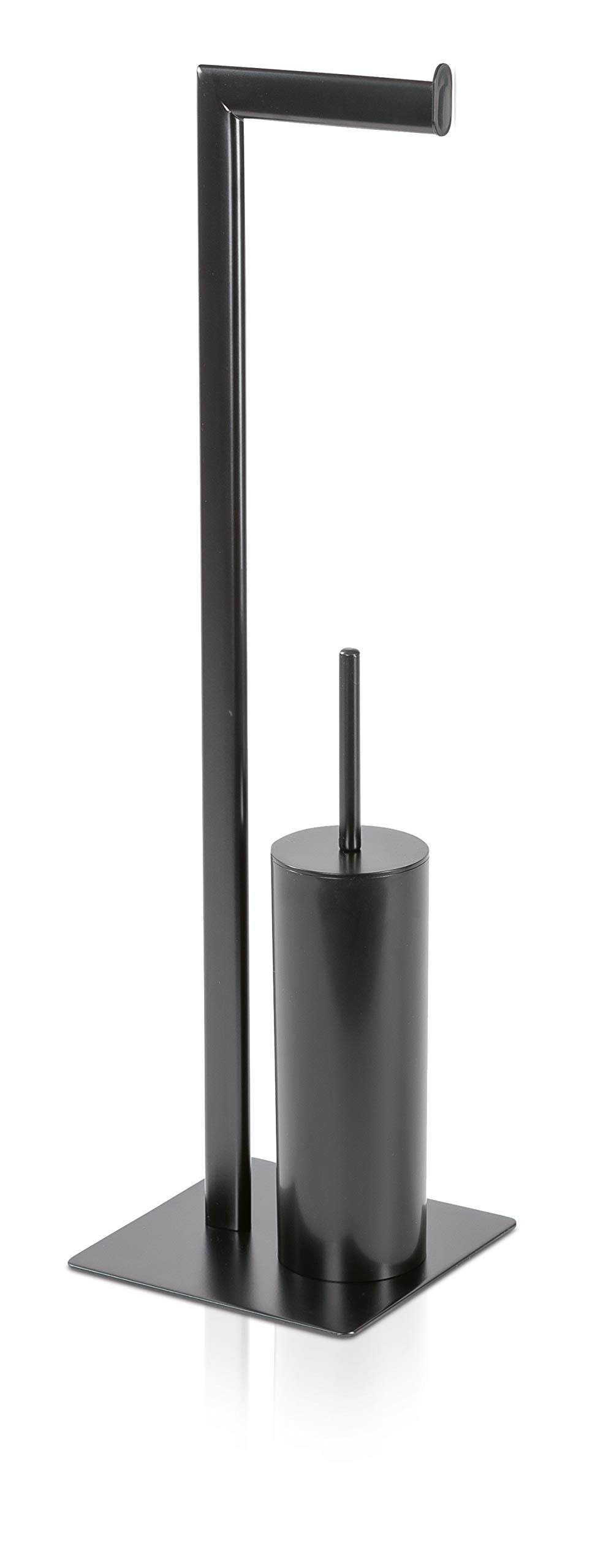 Möve Velvet Metal Toilet Paper and Brush Holder – Matte Black