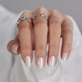 BTArtbox Short Square Press On Nails - Vanilla Glazed Soft Gel - 30Pcs
