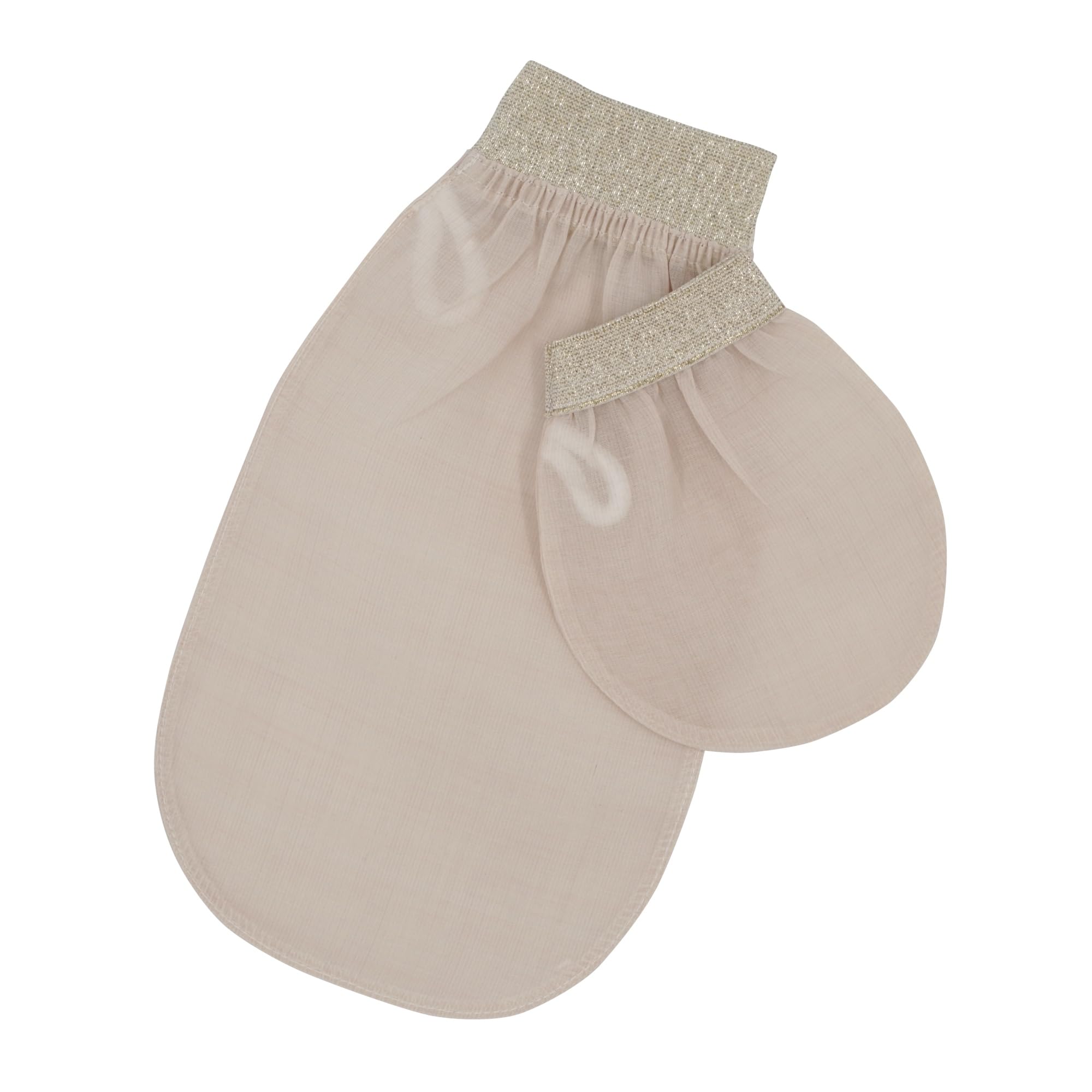 Feel Fine Turkish Exfoliating Mitt Set – 100% Raw Silk Hammam Kese Glove