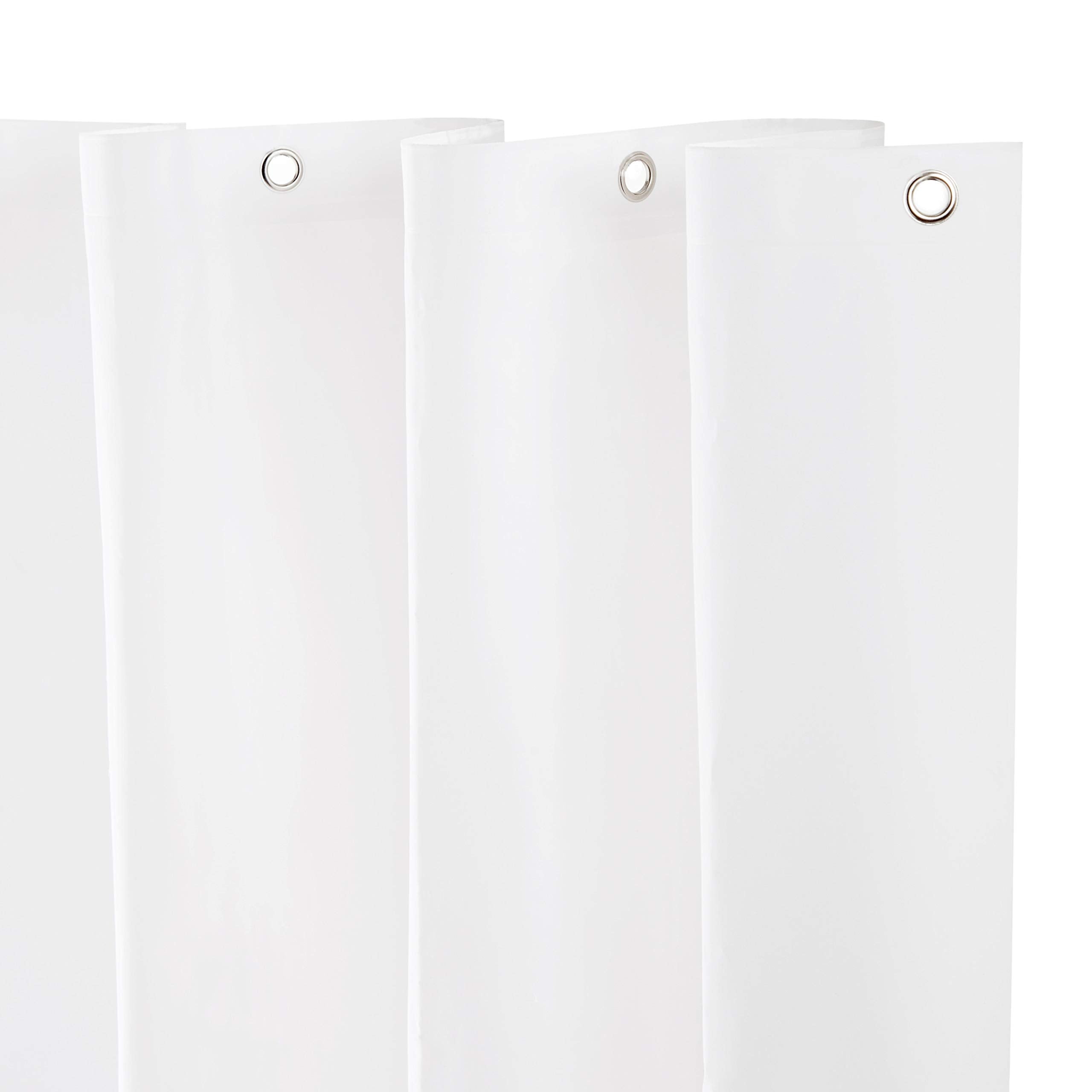 Kenney Waterproof PEVA Shower Curtain Liner with Metal Grommets, 2-Pack