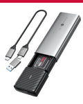 SETMSPACE M.2 NVMe SATA SSD Enclosure – Tool-Free 10Gbps USB-C Adapter