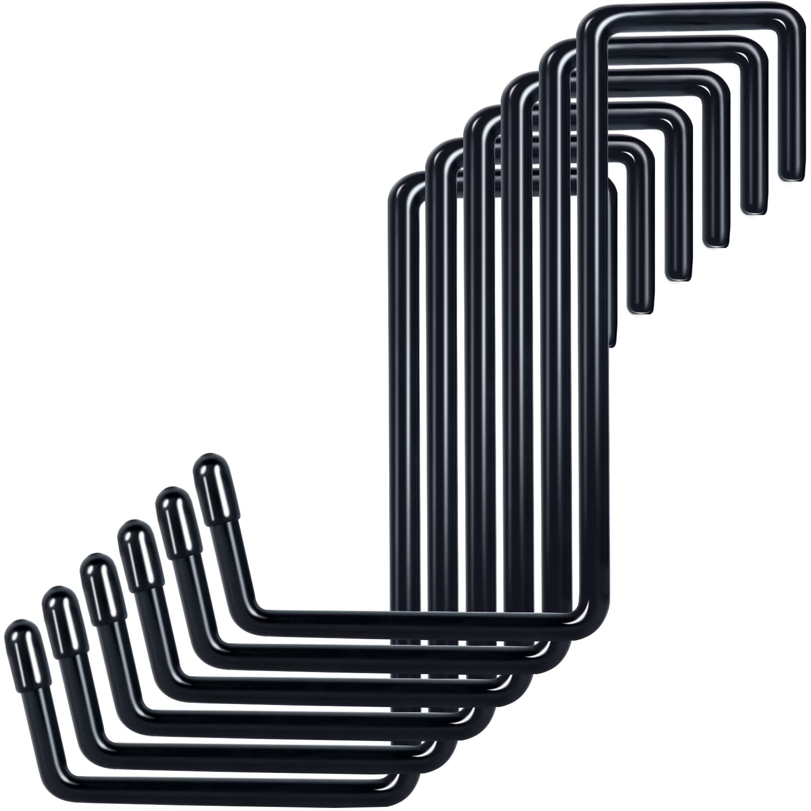 Jolof Store Heavy Duty Garage Utility Hooks – 6 Pack Vinyl Rafter Hangers