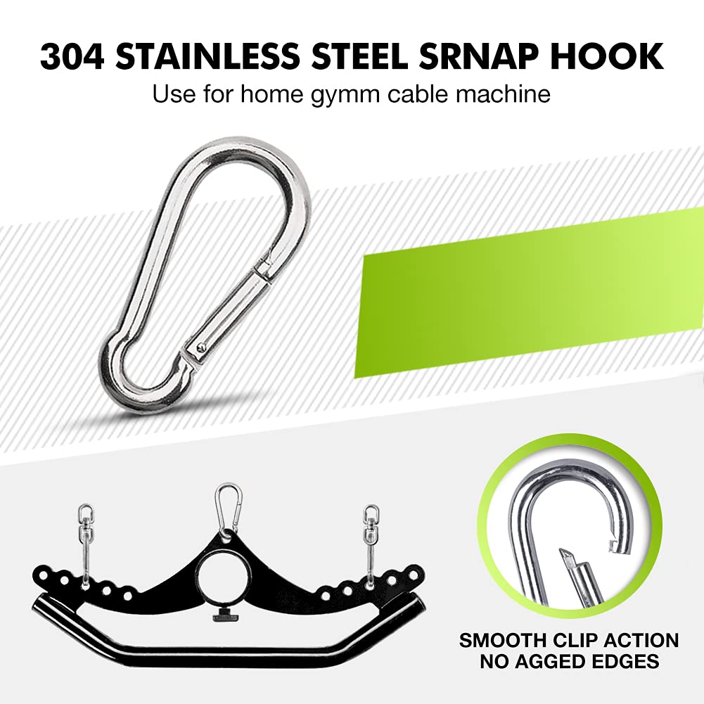 SevnElk Adjustable LAT Pull Down Bar – Steel Straight Cable Attachment