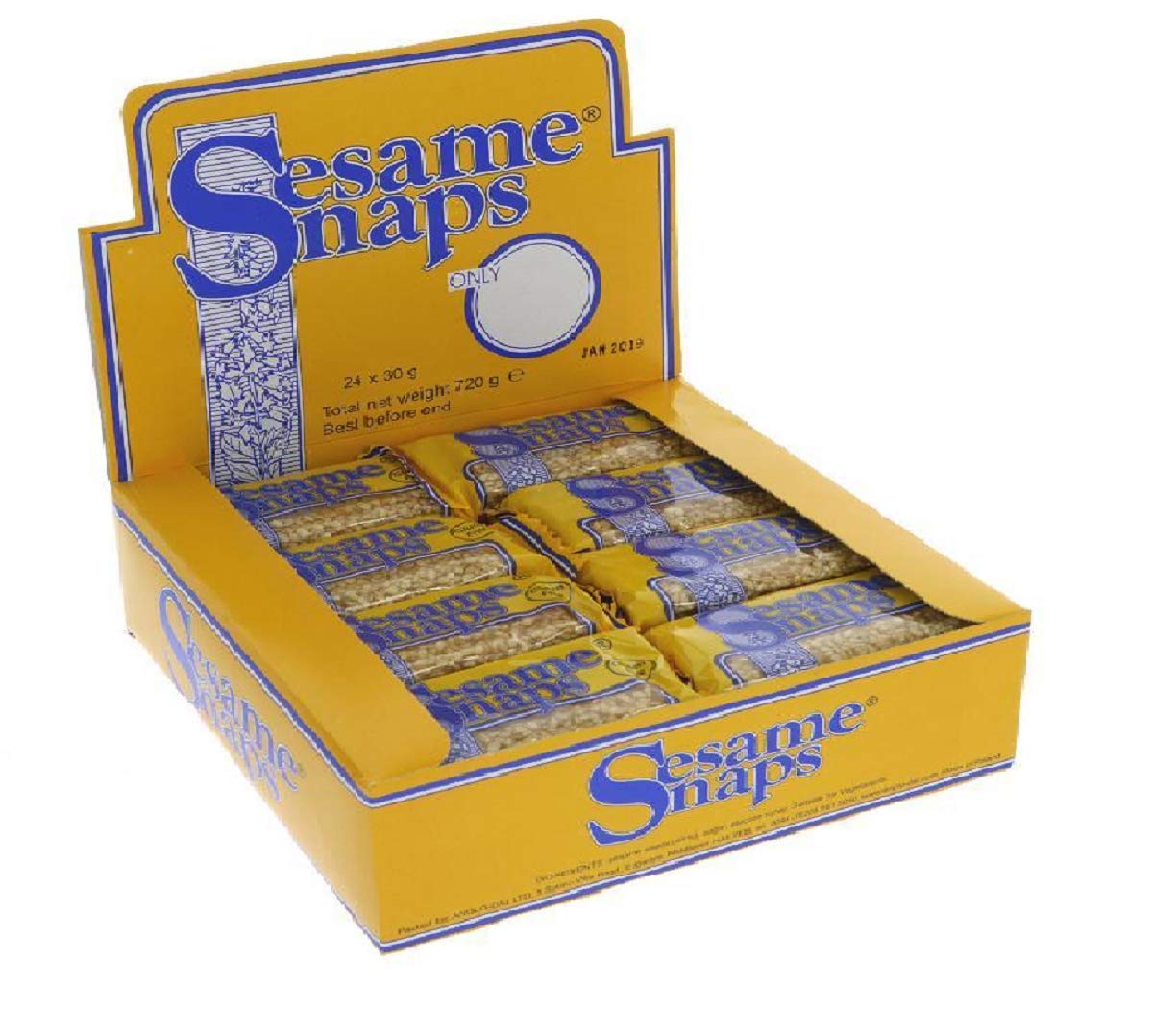 Sesame Snaps by – Low FODMAP Healthy Energy Snack Bars