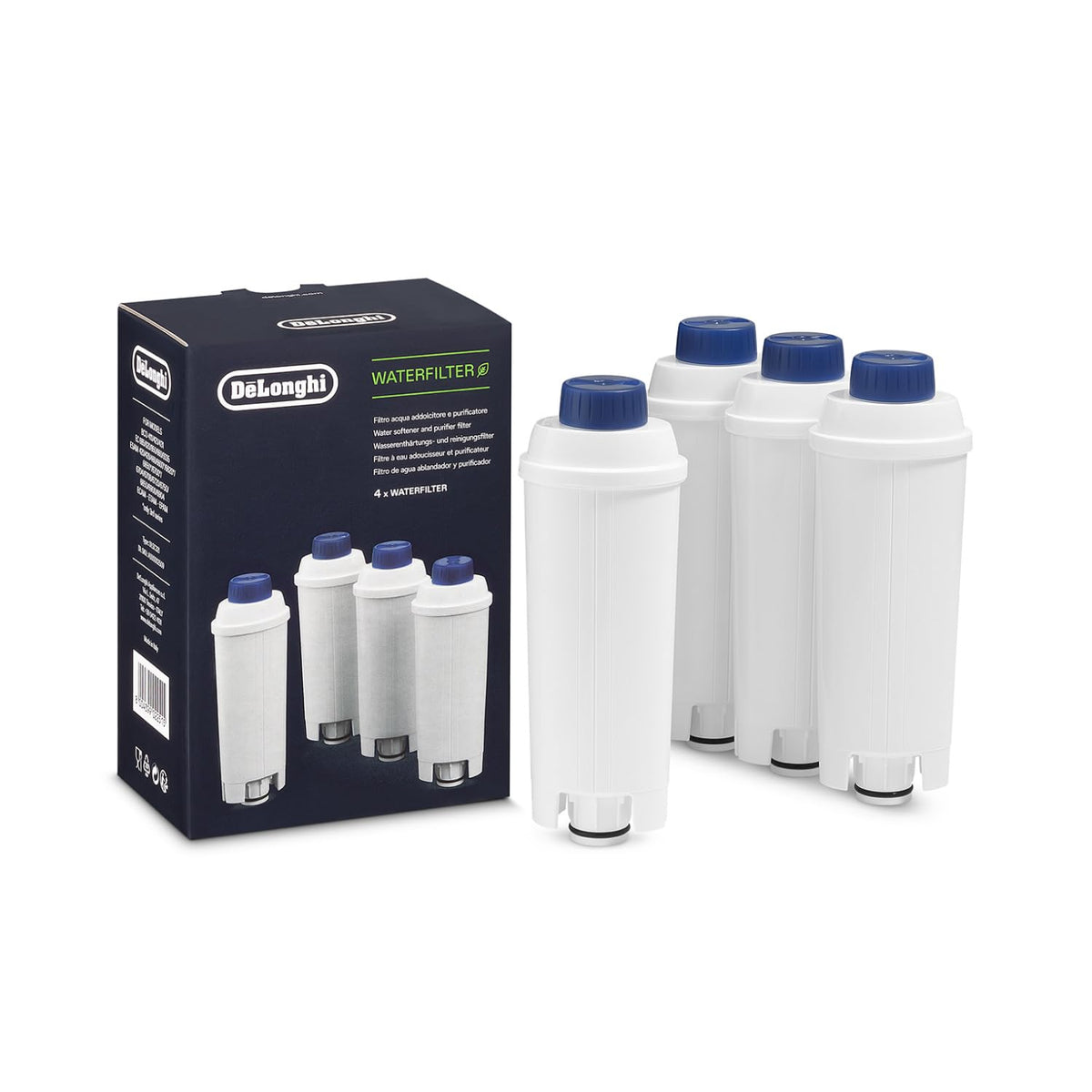 De'Longhi DLSC321 Water Filter - Active Carbon Softener (4 Pack)