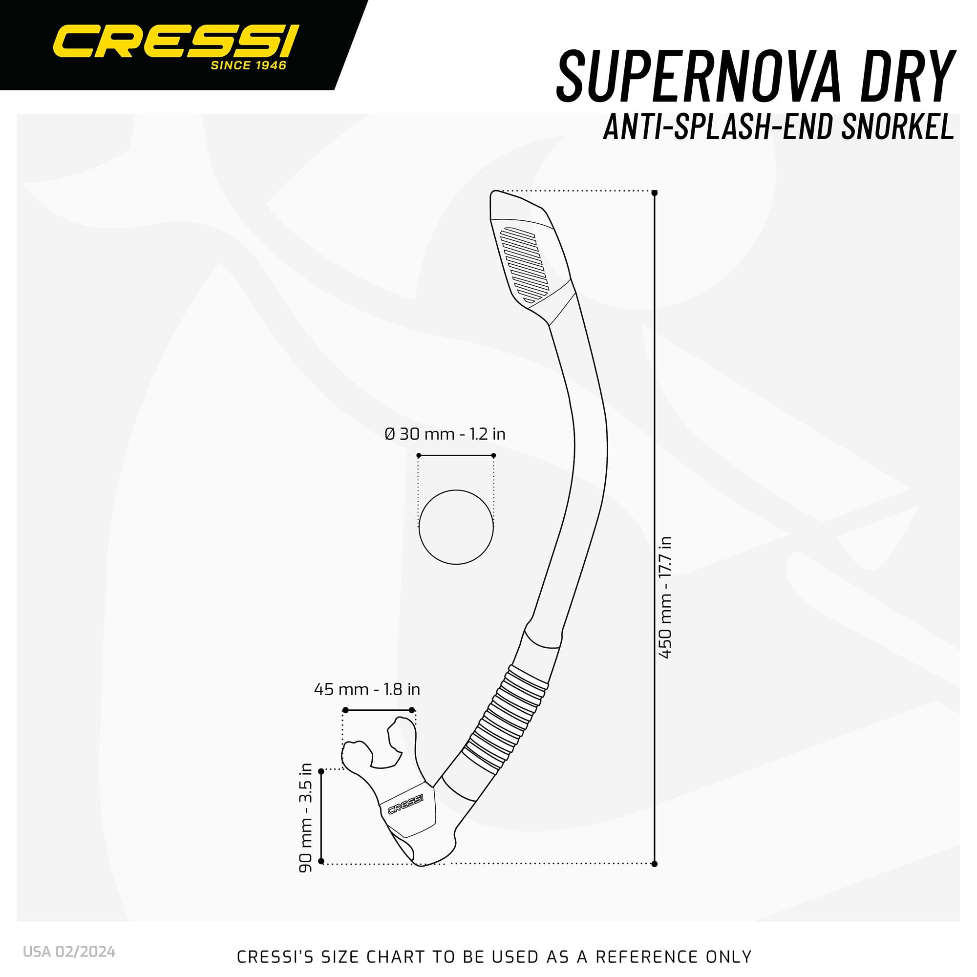 Cressi F-Dual Mask & Supernova Dry Snorkel Set – White Pink/Clear