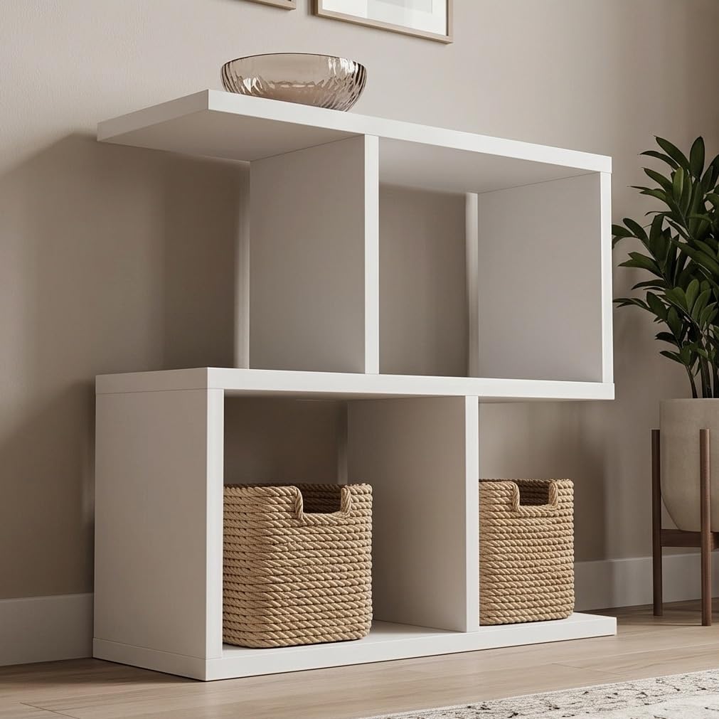 Narrow Side Table Eden 60, Slim Bedside Table, 2 Tier Sofa End Table with Storage Shelf, Small Accent Table, Plant Stand for Living Room, Bedroom - image 5