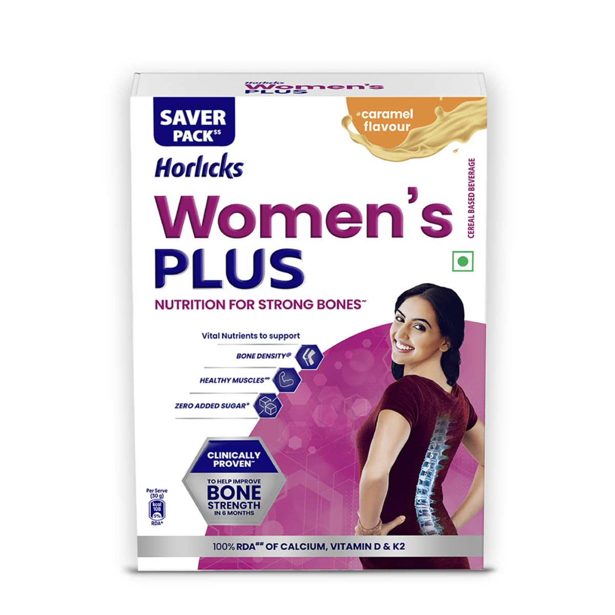 Junior Horlicks Health Drink - 400g Refill Pack (Caramel Flavor)
