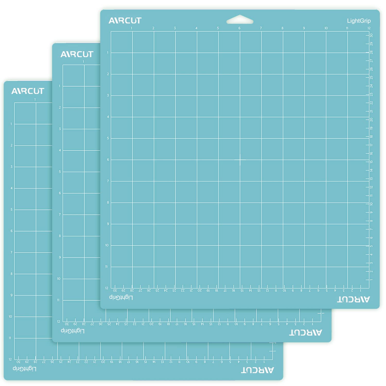 AIRCUT Light Grip Cutting Mat for Cricut Maker & Explore - 12x12, 3 Pack