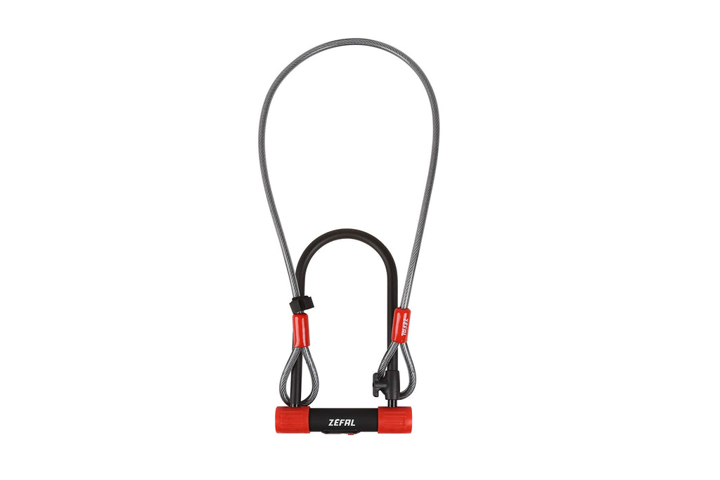Zefal K-Traz U13 U-Lock & Cable Bike Security Set - Black, 230mm