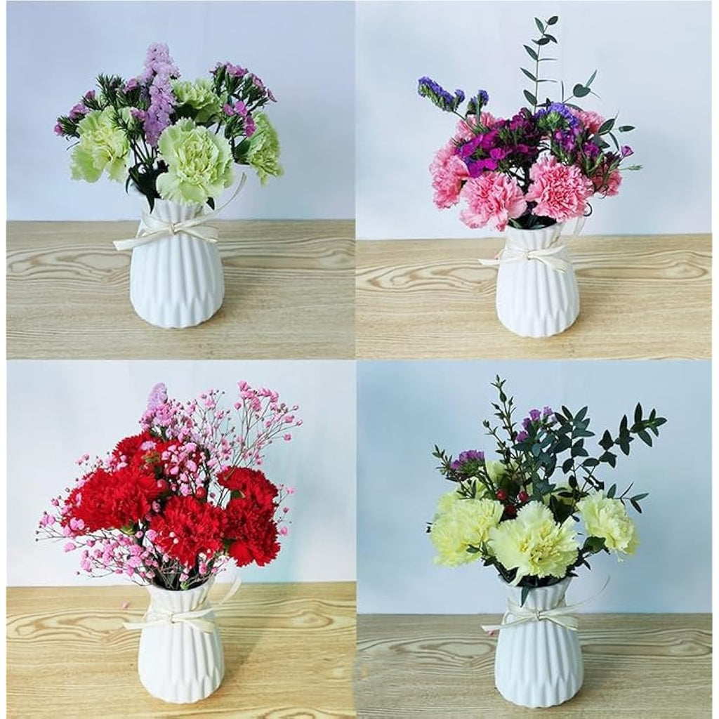 Jolof Store 10-Stem Artificial Silk Carnations | UV-Resistant Fake Flowers