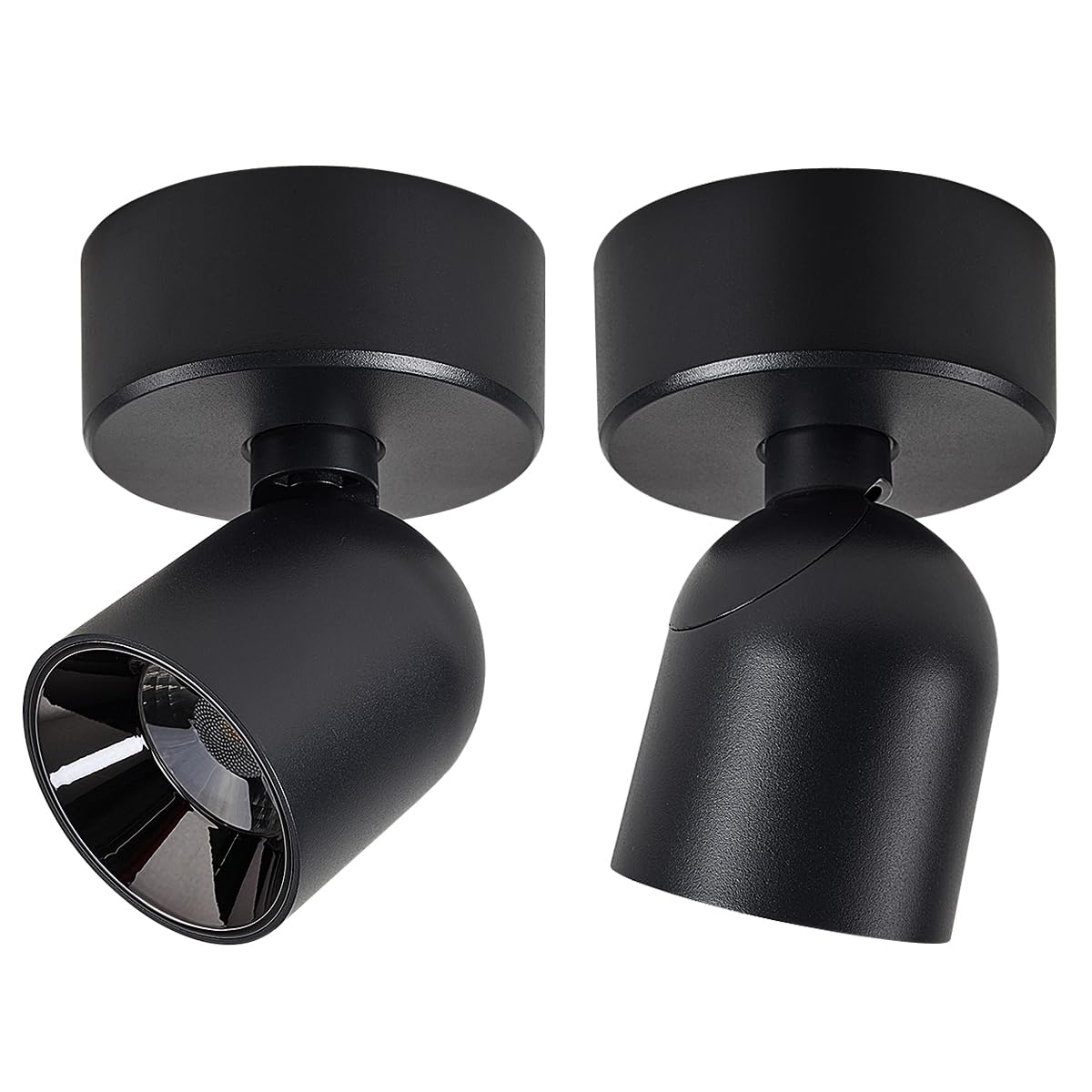 Budbuddy 12W LED Rotatable Ceiling Spotlight | Modern Black Wall Lamp
