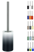 Spirella Tube Gradient Porcelain Toilet Brush – Black Bathroom WC Set