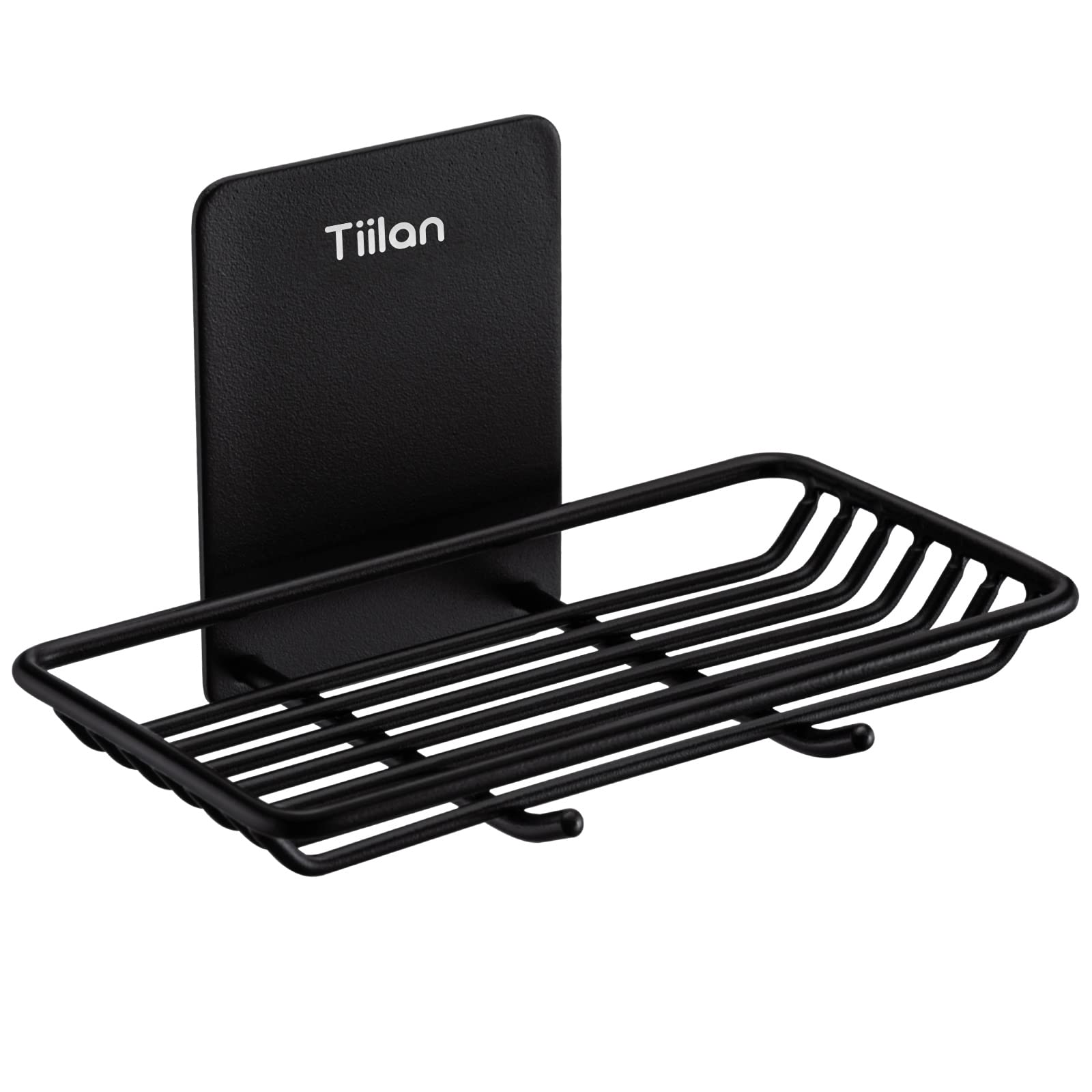 Jolof Store Self Adhesive Soap Dish | Black Stainless Steel Wall Mount