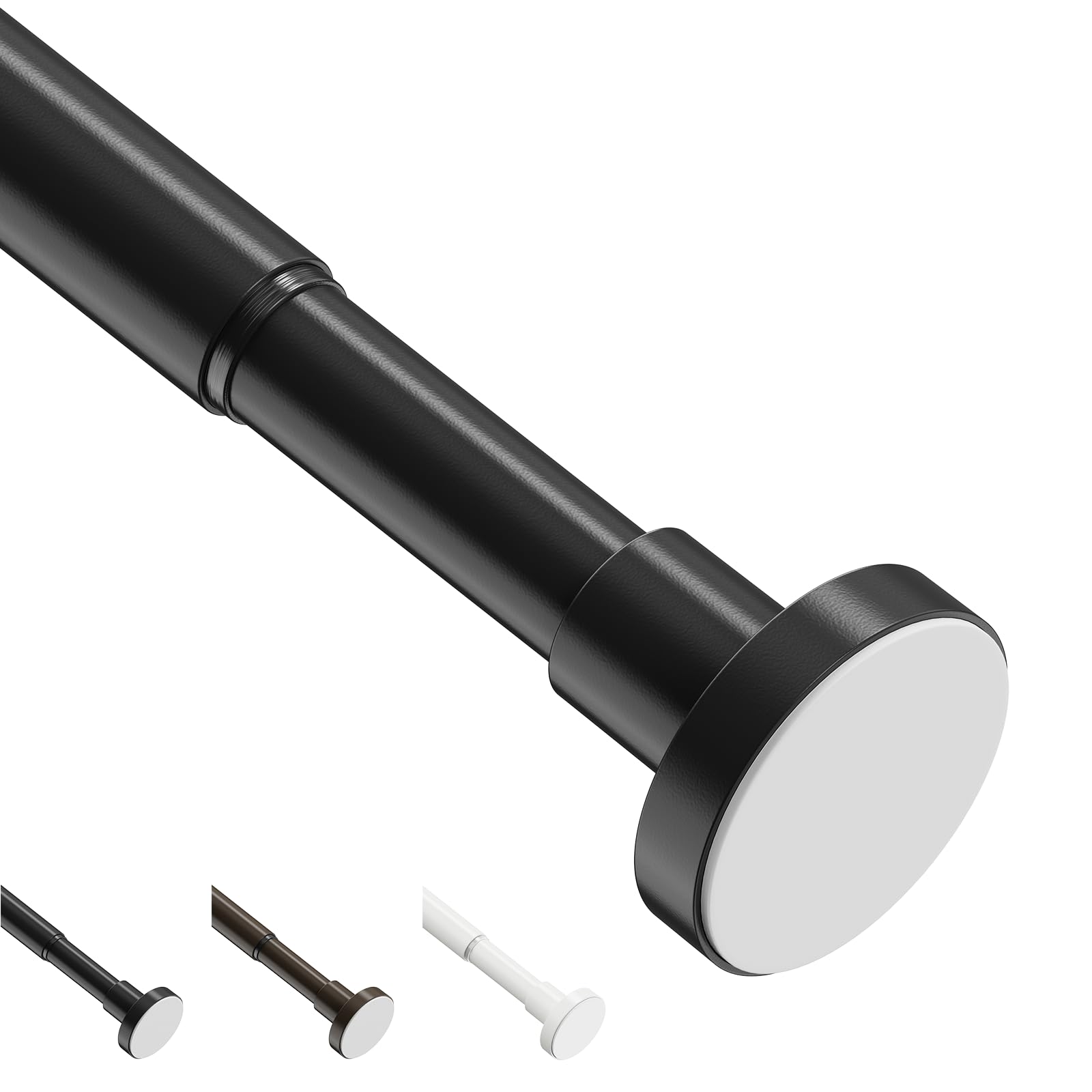 WELDUN Extendable Shower Curtain Rod | No Drill Tension Pole, 48-67cm