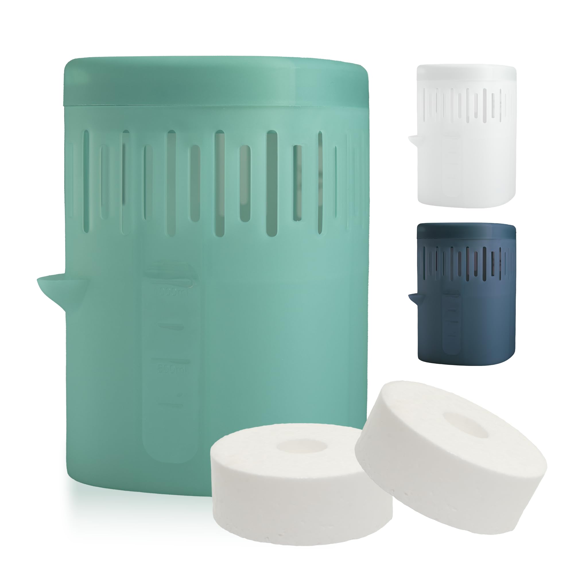 Foxence Moisture Absorber – 1L Reusable Dehumidifier with 2 Refills