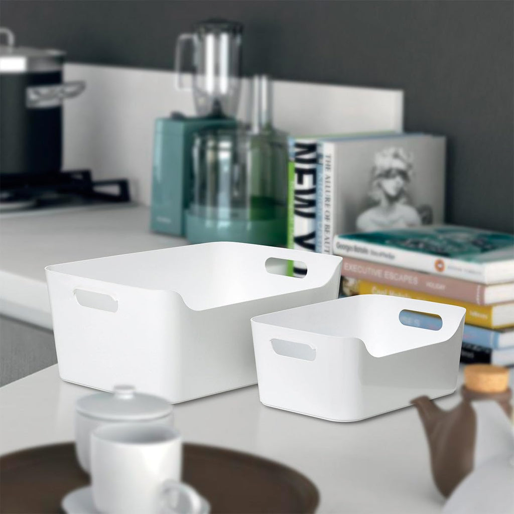 TATAY Storage Basket Integrated Carry Handles Minimalist Design - image 5