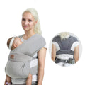 vrbabies Ergonomic Baby Carrier for Newborns – Extra Soft Light Grey