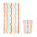 Dock & Bay Kids Quick Dry Sand Free Beach Towel | Squiggle Face, Medium