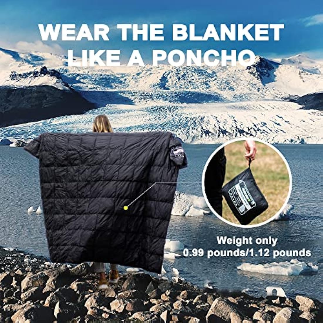 4Monster Packable Camping Blanket – Insulated Waterproof Outdoor Quilt