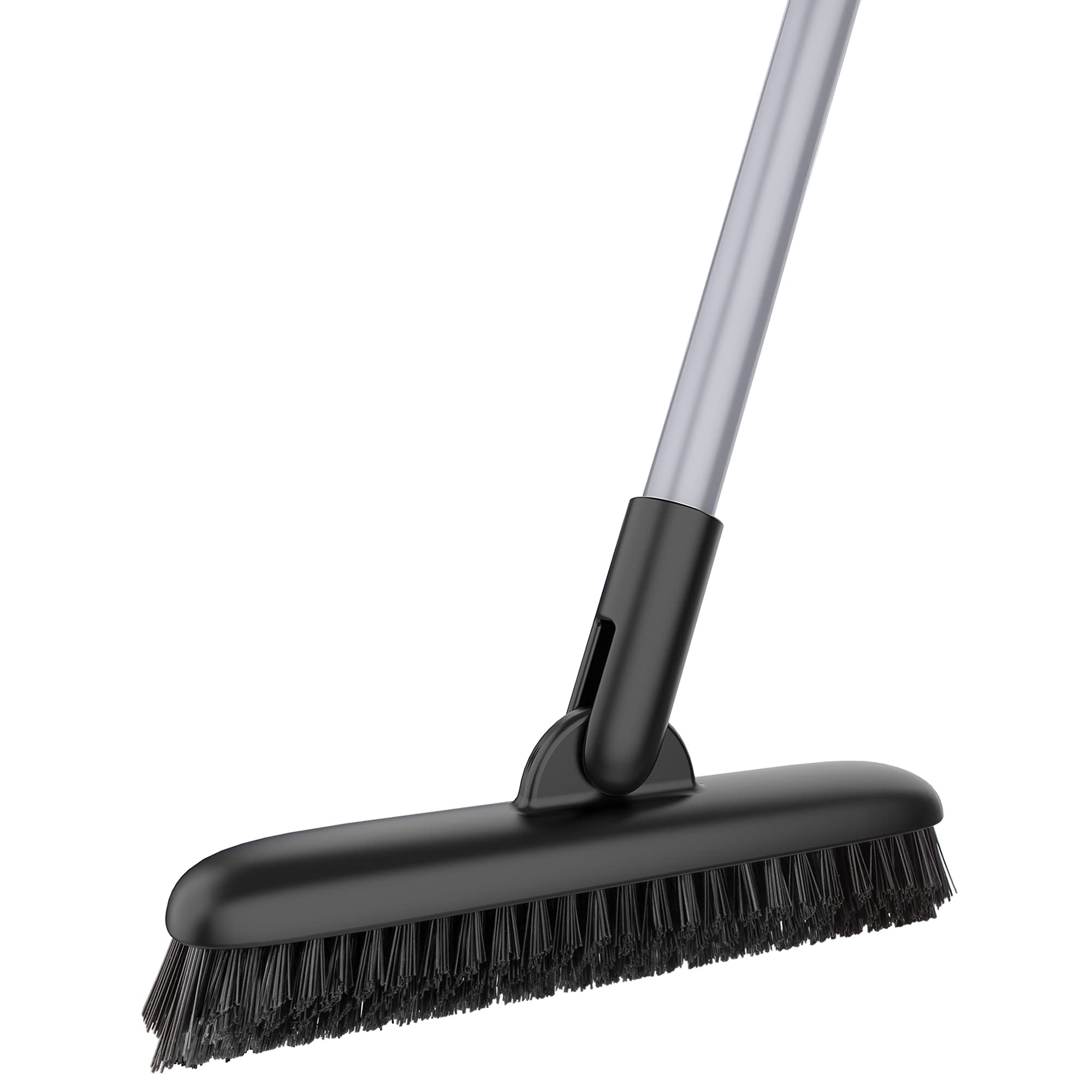MR.SIGA Grout Scrub Brush with Long Handle - Stiff Bristle Tile Scrubber
