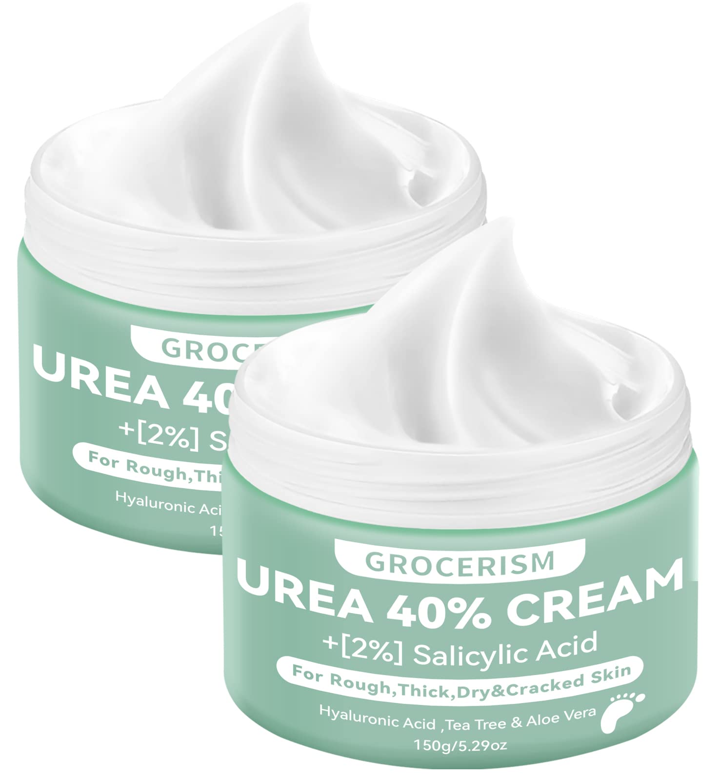 Jolof Store 40% Urea Foot Cream with 2% Salicylic Acid - 2 Pack