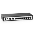 YuLinca 10 Port Gigabit Ethernet Switch | 8-Port + 2 Uplink Metal Hub