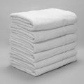 Burrito Blanco 6 Pack White Hotel Bath Towels | 100% Cotton Terry