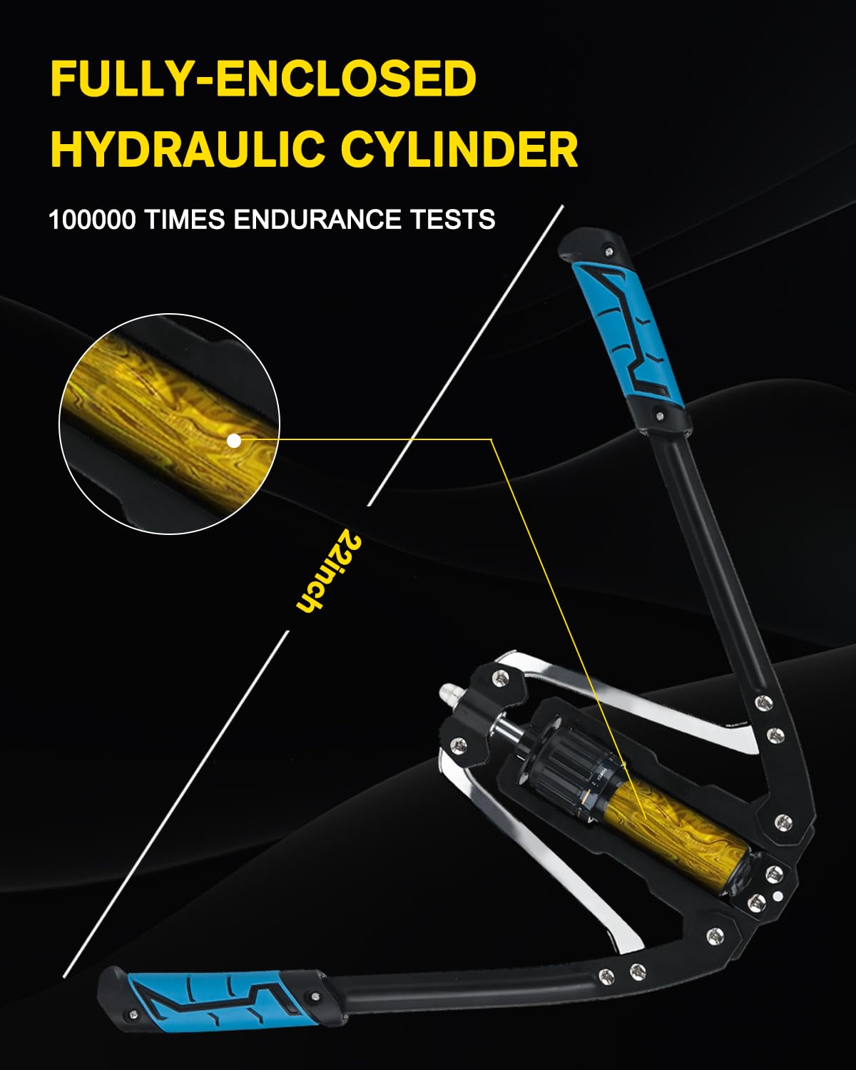 COVVY Hydraulic Arm Exerciser – Adjustable 22-440lbs Power Twister