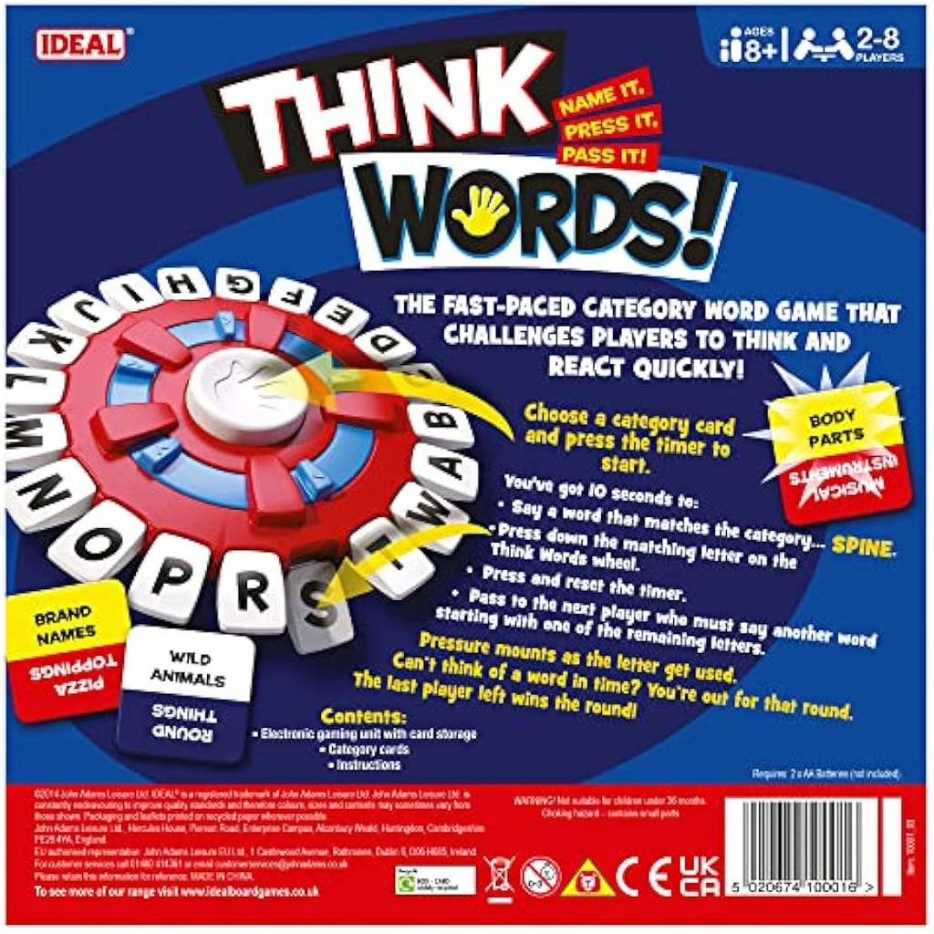 Think Words Word Game by Jolof Store – Fast-Paced Family Board Game