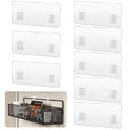 8 Pack Shower Caddy Hook, Clear Adhesive Replacement - No Drilling Waterproof Wall Strong Strips for Corner Storage, Bathroom Shelves and Kitchen Rack - image 1