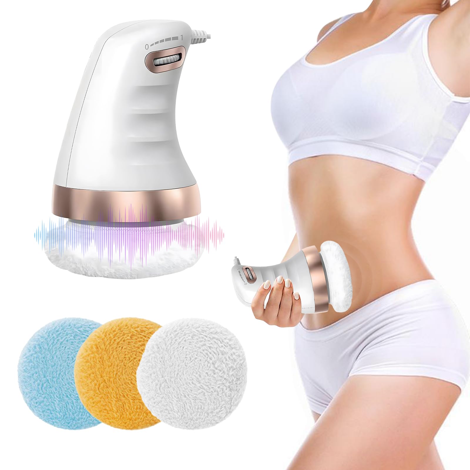Handheld Body Sculpting Machine with 3 Washable Pads
