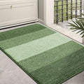 Homaxy Indoor Door Mat – Absorbent Non-Slip Washable Rug, Green, 60x90cm