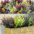 Xinnun 24 Bundles Artificial Flowers – UV Resistant Faux Lavender Plants